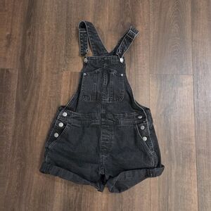 Old Navy Charcoal Denim Overalls